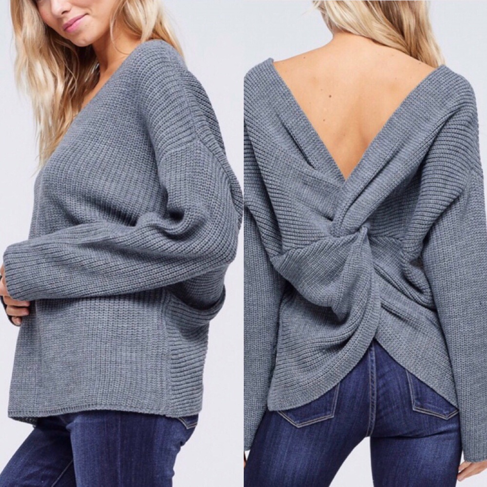 Long Sleeve V-neck Sweater